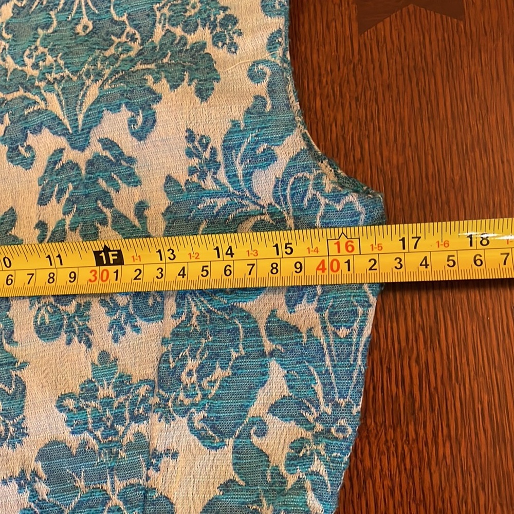 Tracy Reese dress. Tapestry Jacquard Brocade material. Size 6 Beautiful blue - Picture 9 of 11